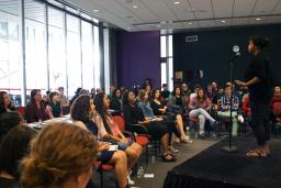 Crowd attending Poetry Out Loud semifinals