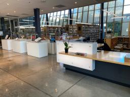 New reception area and gallery space, 2021